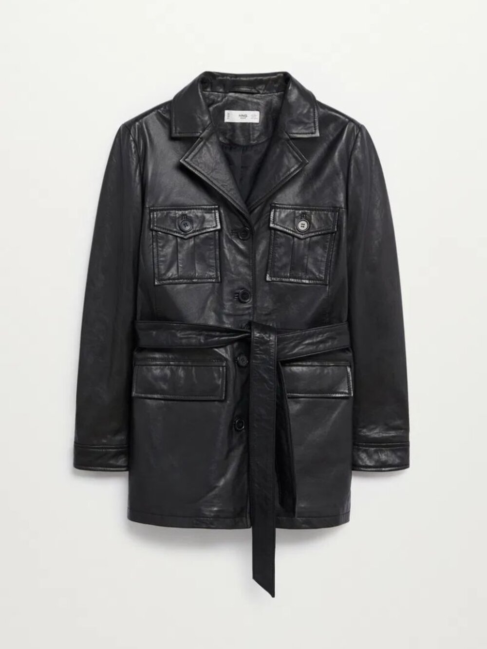 Belt Leather Jacket - Picture 5 of 6